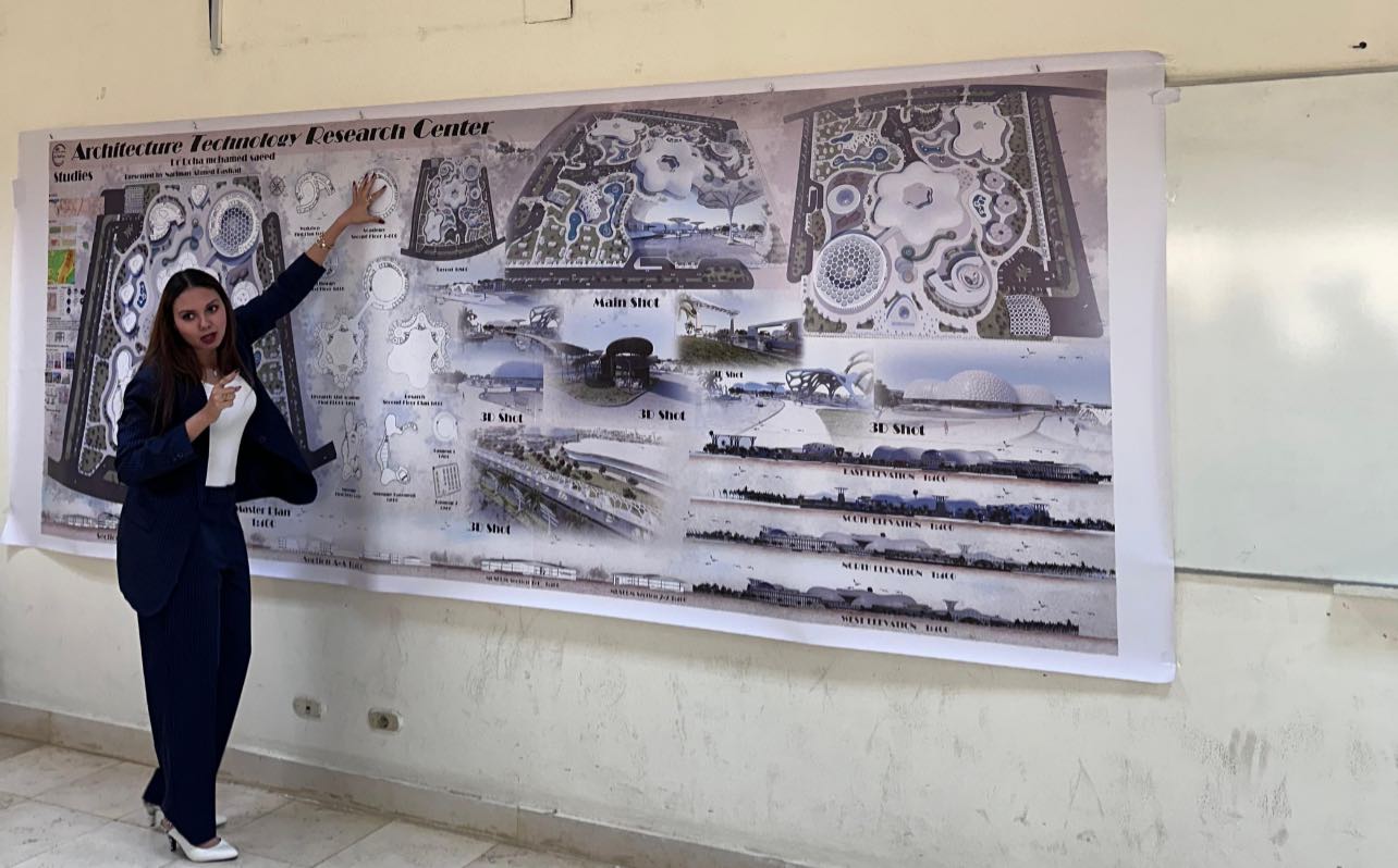 معهد الصفوة العالي للهندسة  مناقشة مشروعات التخرج  قسم الهندسة المعمارية السبت ٢٠٢٥/٦/٢١م