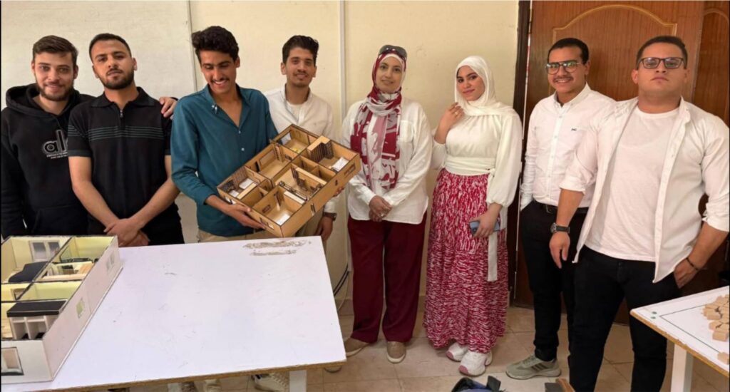 مناقشة مشاريع مادة التصميم الداخلي الفرقة الثالثة قسم الهندسة المعمارية تحت إشراف:  أ.م.د/ رانيا بدوي م.م/ أمنية عبدالغفار